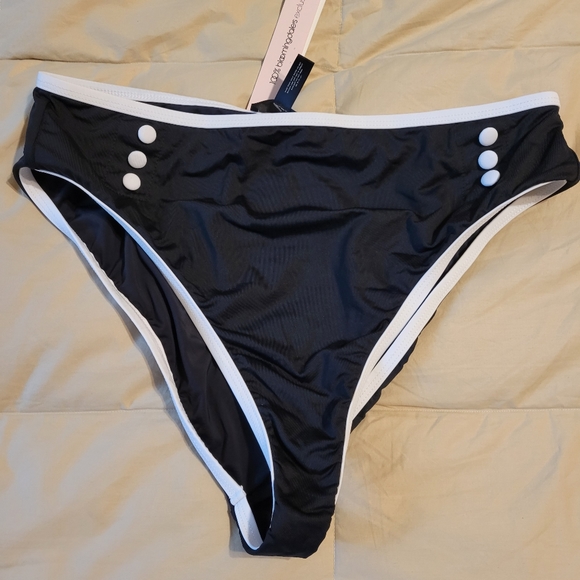 AQUA women's black bathingsuit bottom size: XL - Picture 13 of 15